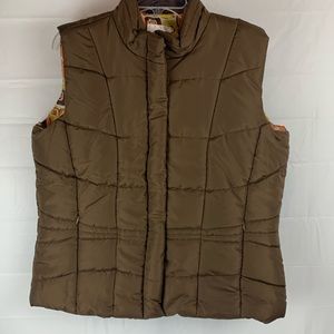 MiFresia brown puffer vest